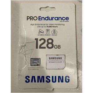Samsung Pro Endurance 128GB MicroSDXC Memory Card UHS-I, U3, V30, 4K Rated